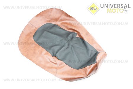 Чехол сиденья Юпитер-5, Планета-5 (эластичный, прочный материал) черный/коричневый. Украина (Мотоцикл ИЖ / UM3422-V60)