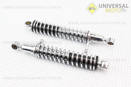 Амортизатор задний комплект 2 штуки 325мм, с рычагом (хром). Китай (Мотоцикл ИЖ / UM3422-V72)