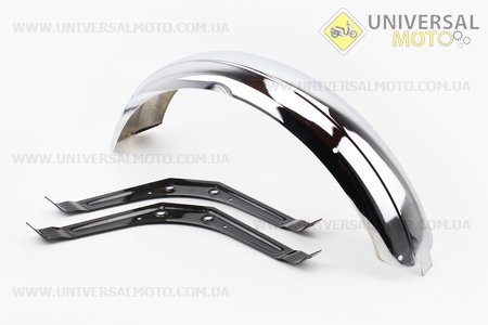 Крило переднє (хром) комплект. Китай (Запчастини  на мотоцикл ІЖ / UM3423-V00)