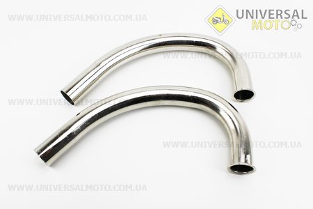 Коліно глушника Юпітер-3, Планета-3 комплект 2шт. Китай (Запчастини  на мотоцикл ІЖ / UM3423-V82)