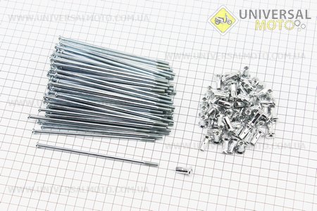 Спица L=137мм, Ø=4,0мм, комплект 72 штуки. Китай (Запчастинина мотоцикл ІЖ / UM3424-V17)
