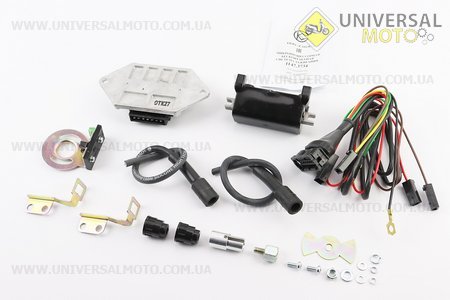 БСЗ / мікропроцесорна система запалювання 1147.3734, з новою котушкою 1135.3705М 6-12V Юпітер, з силіконовими бронепровода і надсвечнікамі. СОВЕК (Запчастини  на мотоцикл ІЖ / UM3424-V24)