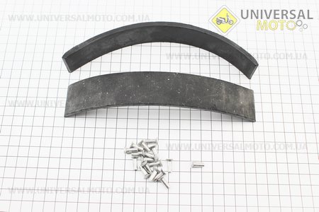 Гальмівні накладки комплект 2 штуки з заклепками. Китай (Запчастинина мотоцикл ІЖ / UM3424-V46)