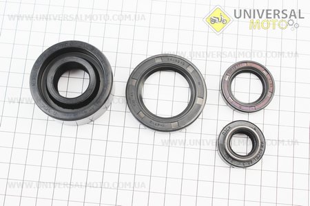 Сальники комплект 4шт (34x52x9, 25x52x20, 22x35x7, 17x30x7/10) Планета. Китай (Запчастини  на мотоцикл ІЖ / UM3424-V47)