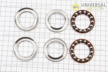 Підшипник керма 706 комплект (твердопластіковая обойма). Китай (Запчастини  на мотоцикл ІЖ / UM3424-V60)