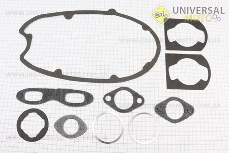 Прокладки двигуна Юпітер-4, комплект 10 деталей, (папір, алюміній). Украина (Запчастини  на мотоцикл ІЖ / UM3424-V78)