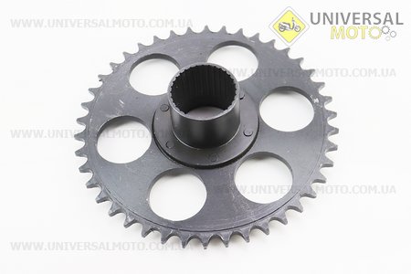 Зірка задня 520-42T зі ступицею (неправильний модуль зуба зірки, ланцюг не сідає на зірку, див. фото). Китай (Запчастини  на мотоцикл ІЖ / UM3424-V81)