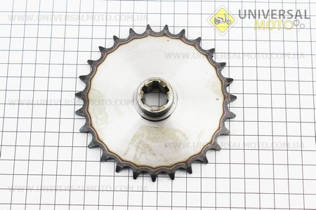 Зірка задня 428-27T. Китай (Запчастини на мотоцикл Муравей / UM3440-V40)
