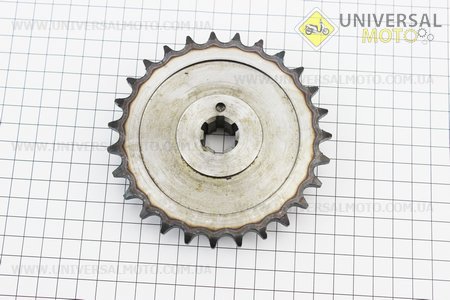 Зірка задня 428-27T. Китай (Запчастини на мотоцикл Муравей / UM3440-V40)