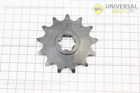 Зірка передня 520-13T. Китай (Запчастини на мотоцикл Муравей / UM3440-V86)