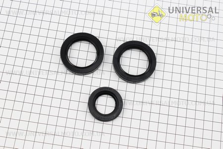 Сальники, комплект (35х49,4х8,5-2 штуки, 24х38х7-1шт), редуктора. Китай (Мотоцикл Муравей / UM3440-V91)