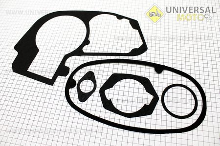 Прокладки двигуна, комплект 5 деталей, (папір). Украина (Запчастини на мотоцикл Восход / UM3450-V20)