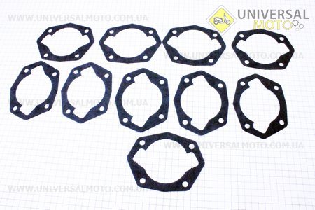 Прокладка циліндра, комплект 10шт, (папір). Украина (Запчастини на мотоцикл Восход / UM3450-V22)