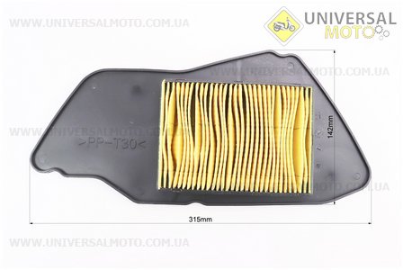 Фільтр-елемент повітряний (пластик) "картон" Yamaha BWS125. Китай (Запчастини до японського скутера / UM3470-V70)