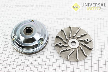 Варіатор передній комплект Honda CH125 + крильчатка. HAORUN (Запчастини до японського скутера / UM3470-V82)