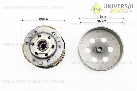 Варіатор задній комплект Honda DIO AF18 / 27. KUROSAWA (Запчастини до японського скутера / UM3471-V36)