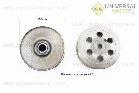 Варіатор задній комплект Honda DIO AF18 / 27. KUROSAWA (Запчастини до японського скутера / UM3471-V36)