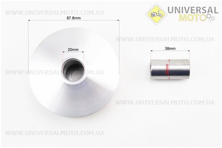 Варіатор передній комплект Honda DIO50 AF18 + втулка. JWBP (Запчастини до японського скутера / UM3472-V04)