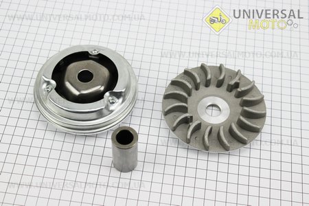Варіатор передній комплект Honda LEAD90 + втулка, крильчатка, тип 2. Китай (Запчастини до японського скутера / UM3472-V50)