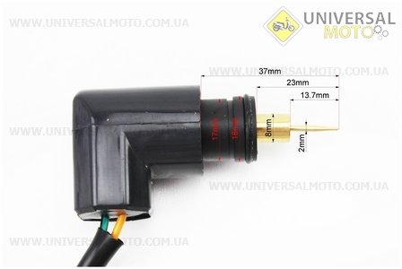 Електроклапан карбюратора Yamaha BWS (5BM) - голка 13,7мм, "посадка" d = 18мм. MEISIDUN (Запчастини на скутер Yamaha BWS / UM3473-V11)