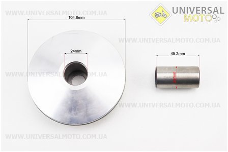 Варіатор передній комплект Honda LEAD90 з втулкою. Китай (Запчастини на скутер Honda LEAD / UM3473-V16)