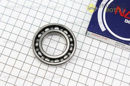 Підшипник 6006 (30x55x13) колінчастого валу AD, Японія. NACHI (Підшипники / UM3473-V90)