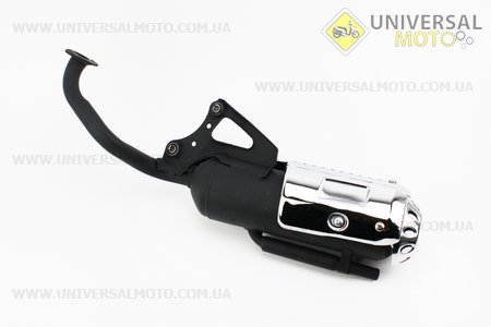 Глушник Honda DIO ZX AF34 / 35, LEAD AF-48, ХРОМ. Китай (Запчастини до японського скутера / UM3474-V02)