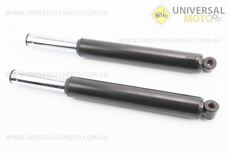 Амортизатор передній комплект 2шт Honda DIO, 360мм (під бараб. гальм) Чорний. Китай (Запчастини до японського скутера / UM3474-V17)