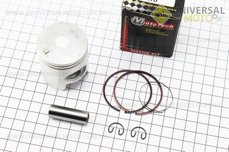 Поршневий комплект (поршень, кільця, палець) Honda DIO ZX65 44мм STD (палець 12мм) Тайвань. Mototech (Запчастини до японського скутера / UM3475-V08)