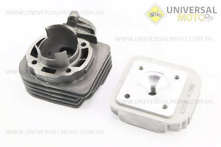Циліндро поршневий комплект (ЦПГ) Suzuki AD80см.куб.-47мм (палець 10мм) + головка циліндру (SEPIA; SEPIA ZZ; MOLLET). Mototech (Запчастини до японського скутера / UM3476-V94)