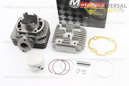 Циліндро поршневий комплект (ЦПГ) Suzuki AD80см.куб.-47мм (палець 10мм) + головка циліндру (SEPIA; SEPIA ZZ; MOLLET). Mototech (Запчастини до японського скутера / UM3476-V94)