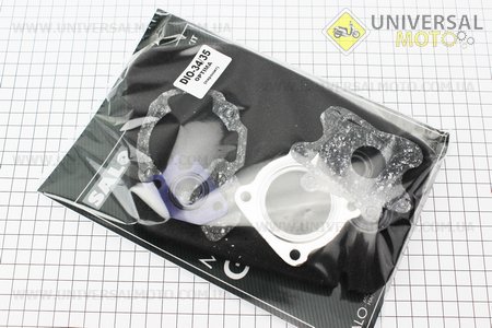 Сальники двигуна 2 штуки, прокладки 6 штук, фільтр (поролон) повітряний комплект Honda DIO AF34 (20x31x7; 15,5x25,5x7). Украина (Запчастини на скутер Honda AF34 / UM3477-V40)