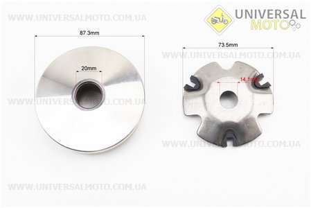 Варіатор передній комплект Honda DIO50 AF34 / 35. MSU (Запчастини до японського скутера / UM3477-V68)