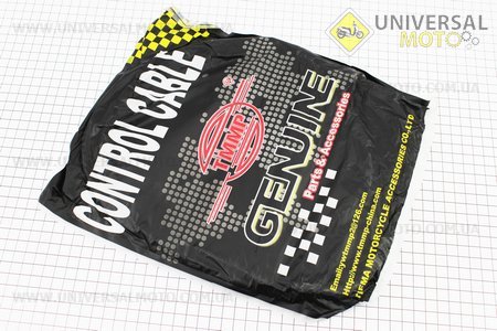 Трос газу Honda LEAD-90 (трос 202; 186см; кожух 192; 176см). TMMP (Запчастини на скутер Honda LEAD / UM3478-V46)