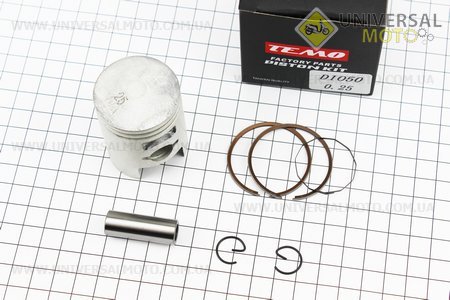 Поршень комплект Honda DIO50 39мм +0,25 (палець 12мм) Тайвань. TEMO (Запчастини на скутер Honda DIO50 / UM3478-V70)