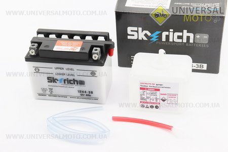 Акумулятор 4Ah 12N4-3B кислотний (L120*W70*H90мм). Skyrich (Акумулятор / UM3480-V02)