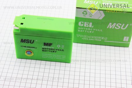 Акумулятор "таблетка-Yamaha / suzuki" YT4B-BS (L115*W39*H87мм), 2021. MSU (Акумулятор / UM3480-V47)