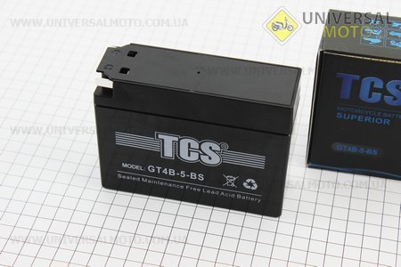 Акумулятор "таблетка-Yamaha / suzuki" GT4B-5-BS (L115*W39*H87мм), 2021. TCS (Акумулятор / UM3480-V93)