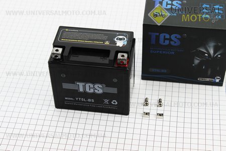 Акумулятор 5Аh YT5L-BS гелевий (L113*W70*H107мм), 2021. TCS (Акумулятор / UM3480-V97)