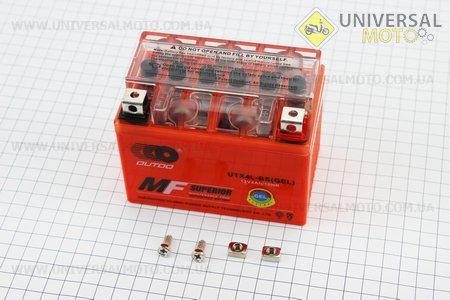 Акумулятор 4Аh UTX4L-BS гелевый (L113*W70*H85мм), 2021, від 10 штук -3%. OUTDO (Акумулятор / UM3481-V45)
