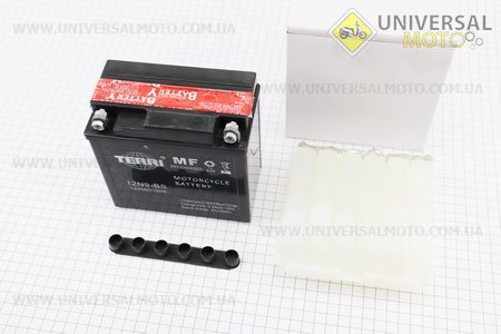 Акумулятор 9Аh МОТО 12N-9BS кислотний (L130 * W77 * H137 мм), 2021. TERRI (Акумулятор / UM3481-V88)