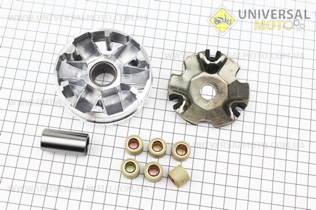 Варіатор передній + втулка комплект. FENGRI (Запчастини до 4Т скутера / UM3490-V27)