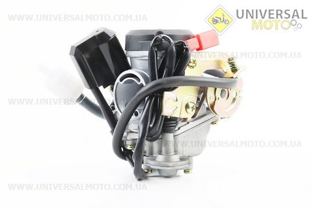 Карбюратор у зборі (пласт. кришка) 80см.куб.. FENGRI (Запчастини до 4Т скутера / UM3490-V28)
