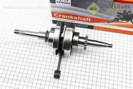 Колінвал в зборі (22зуб. на шестерні). FENGRI (Запчастини до 4Т скутера / UM3490-V45)