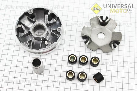 Варіатор передній + втулка комплект. DONGXIN (Запчастини до 4Т скутера / UM3490-V92)