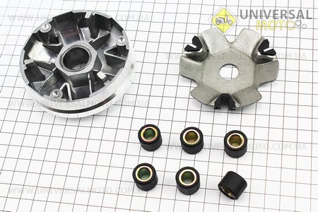 Варіатор передній комплект (без втулки). DONGXIN (Запчастини до 4Т скутера / UM3490-V95)