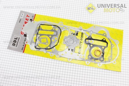 Прокладки двигуна 80cc-47мм, комплект 13 деталей, довгий варіатор (метал). DDL (Запчастини до 4Т скутера / UM3491-V23)