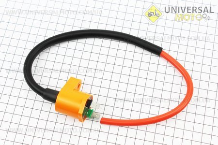 Котушка запалювання без свічника (помаранчева) ТЮНІНГ. TMMP (Запчастини до 4Т скутера / UM3491-V28)