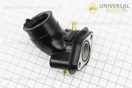 Патрубок карбюратора (стандарт під два штуцери). Китай (Запчастини до 4Т скутера / UM3491-V34)