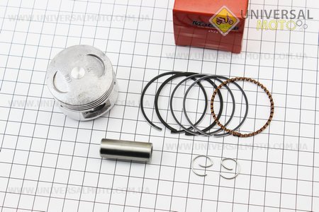 Поршневий комплект (поршень, кільця, палець) 60см.куб. 44мм +1,00 (палець 13мм) Китай. Mototech (Запчастини до 4Т скутера / UM3491-V64)